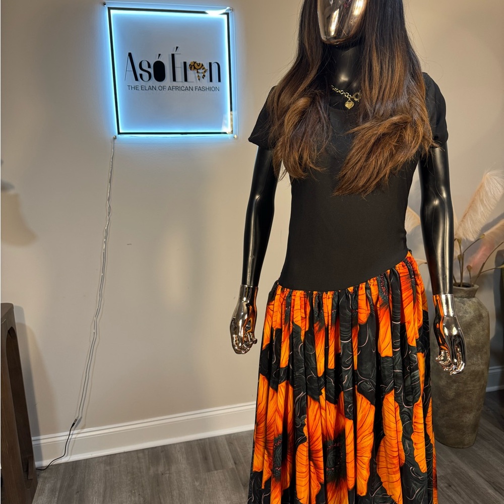 Zahara Luxe African Print Flowy Skirt Set | Ankara Maxi Outfit for Women